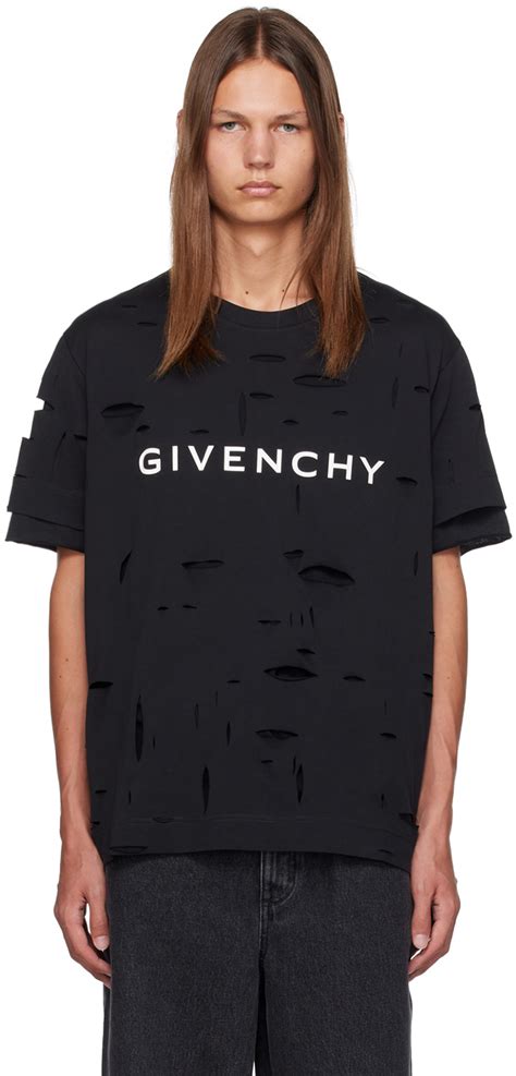 givenchy t shirt black friday|givenchy distressed t shirt.